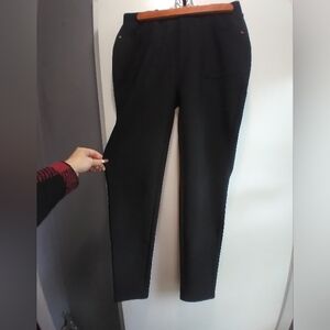 Black slim fit trousers
